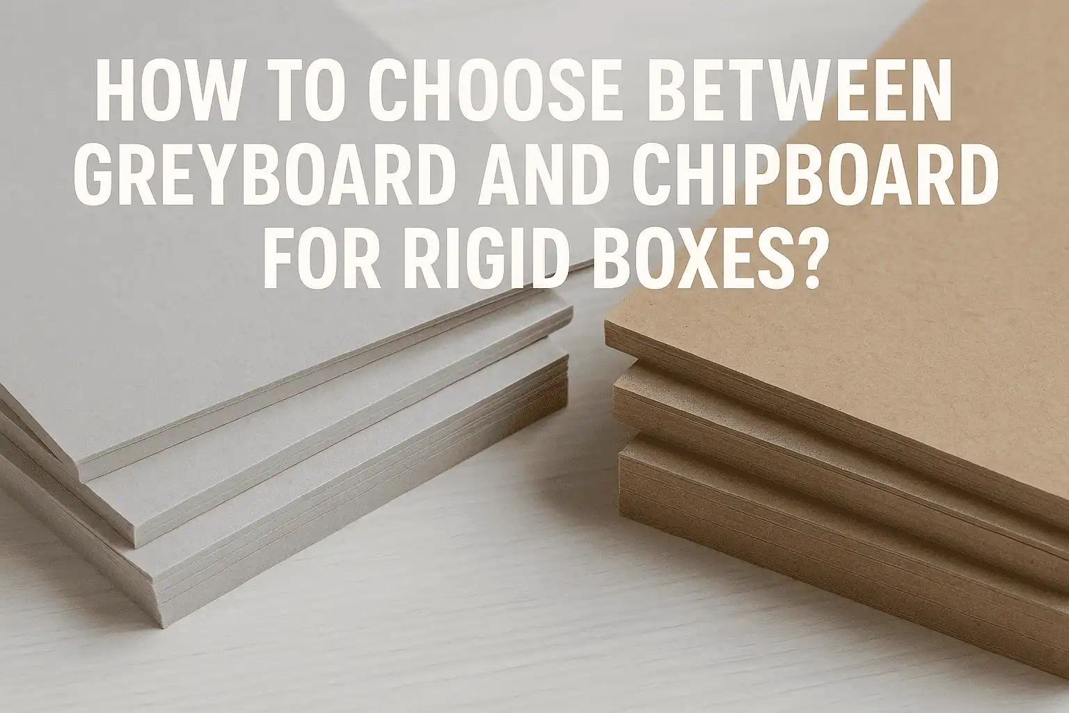 How to choose between greyboard and chipboard for rigid boxes?
